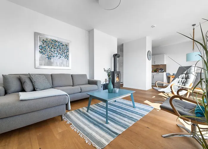 Ocean Place- 3 Og, Balkon, Blick Ins Gruene, Kamin Appartement Olpenitz