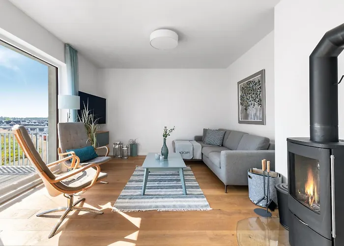 Ocean Place- 3 Og, Balkon, Blick Ins Gruene, Kamin Olpenitz