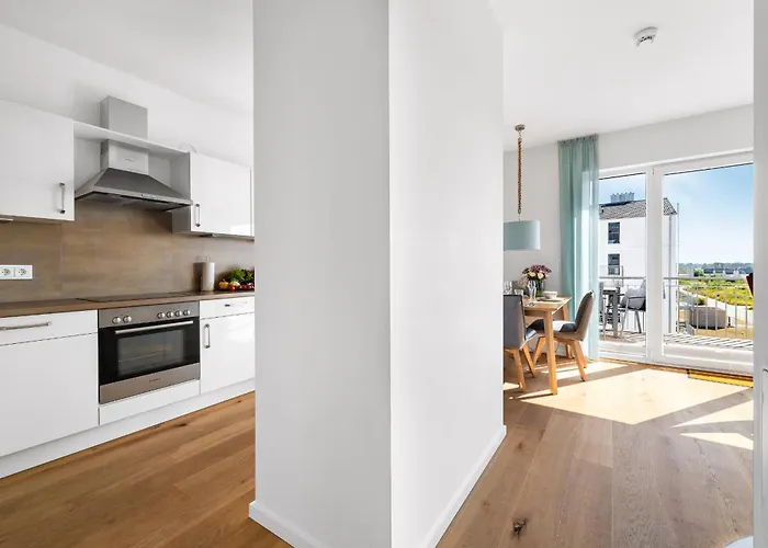 Appartement Ocean Place- 3 Og, Balkon, Blick Ins Gruene, Kamin